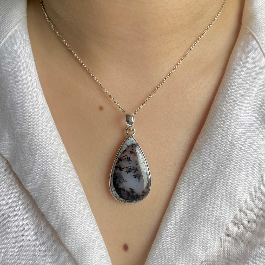 Dendritic Agate Pendant-(DDA-P-16.)